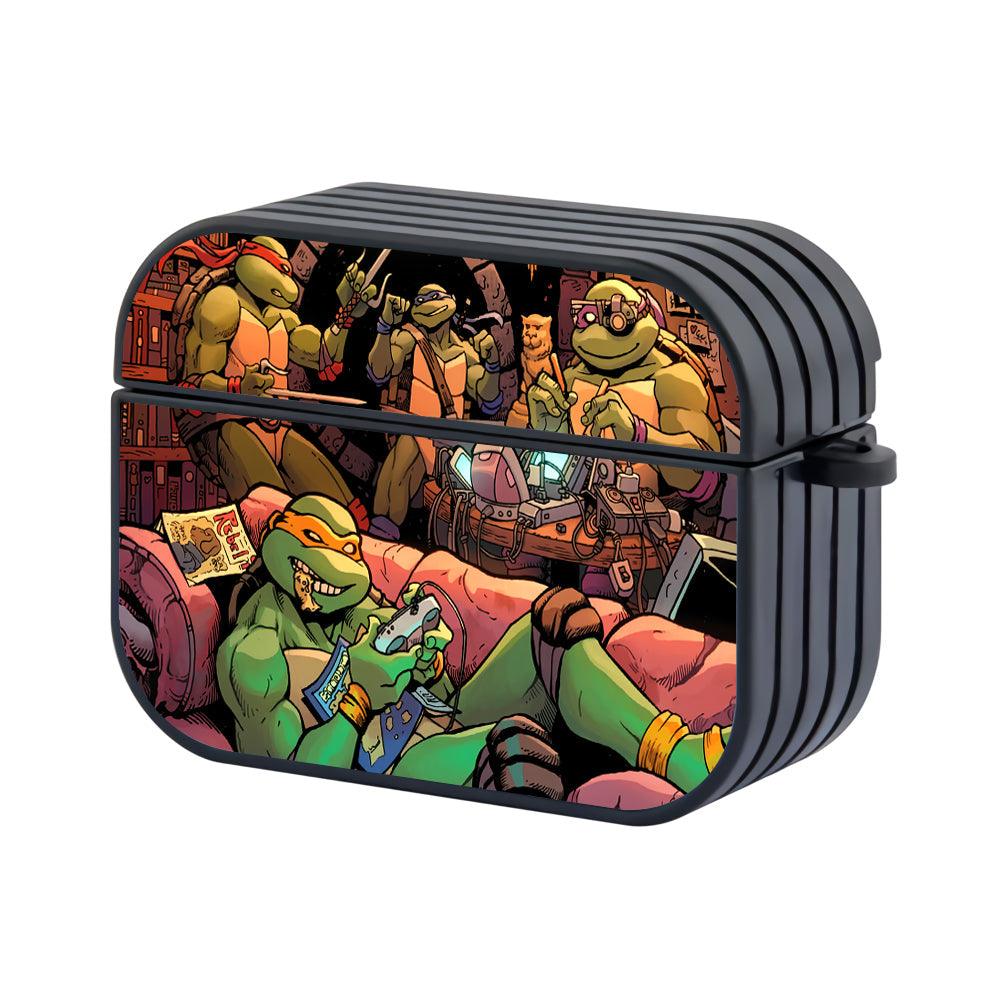TMNT Be on a Busy Night Hard Plastic Case Cover For Apple Airpods Pro-Xtracase