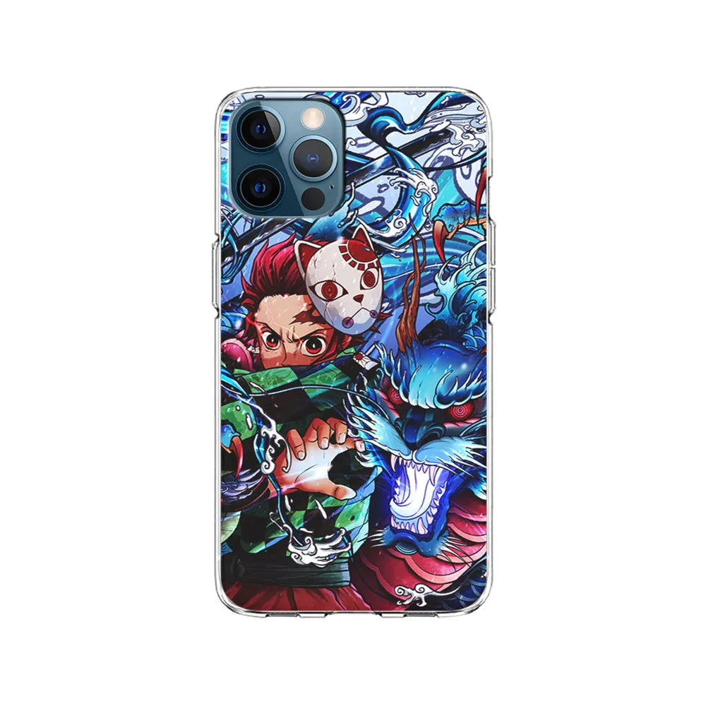 Tanjiro Kamado Kimetsu No Yaiba iPhone 13 Pro Case-Clear Soft Case-Xtracase