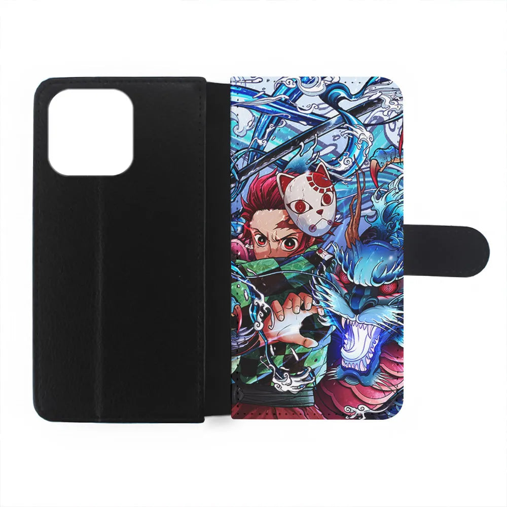 Tanjiro Kamado Kimetsu No Yaiba iPhone 13 Pro Case-Flip Wallet Case-Xtracase