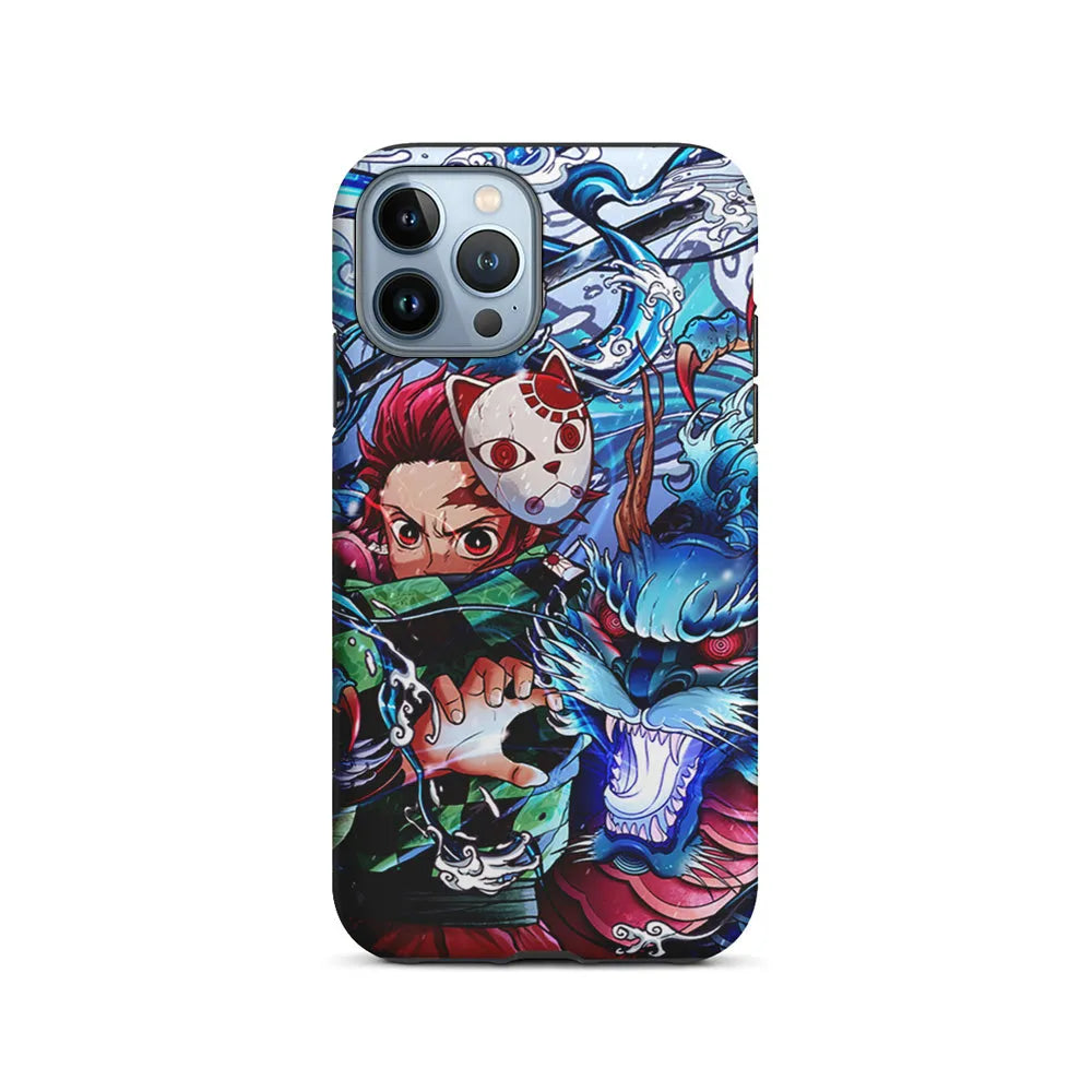 Tanjiro Kamado Kimetsu No Yaiba iPhone 13 Pro Case-2 in 1 Tough Case-Xtracase