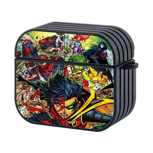 Teen Titans Comics Art Hard Plastic Case Cover For Apple Airpods 4-Xtracase
