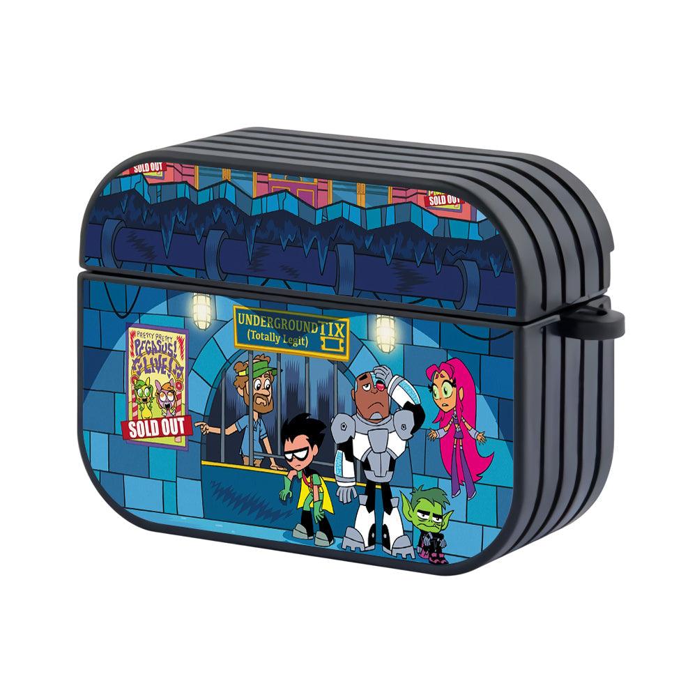 Teen Titans Go Sold Out Tickets Hard Plastic Case Cover For Apple Airpods Pro 2-Xtracase