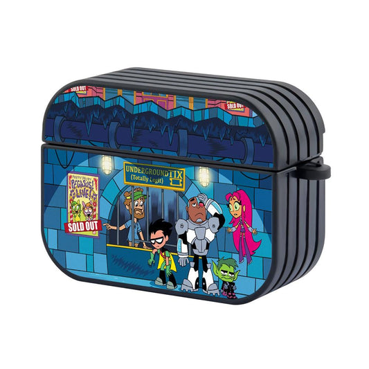 Teen Titans Go Sold Out Tickets Hard Plastic Case Cover For Apple Airpods Pro 2-Xtracase