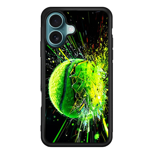 Tennis Ball Breaks Glass iPhone 16 Plus Case - Xtracase