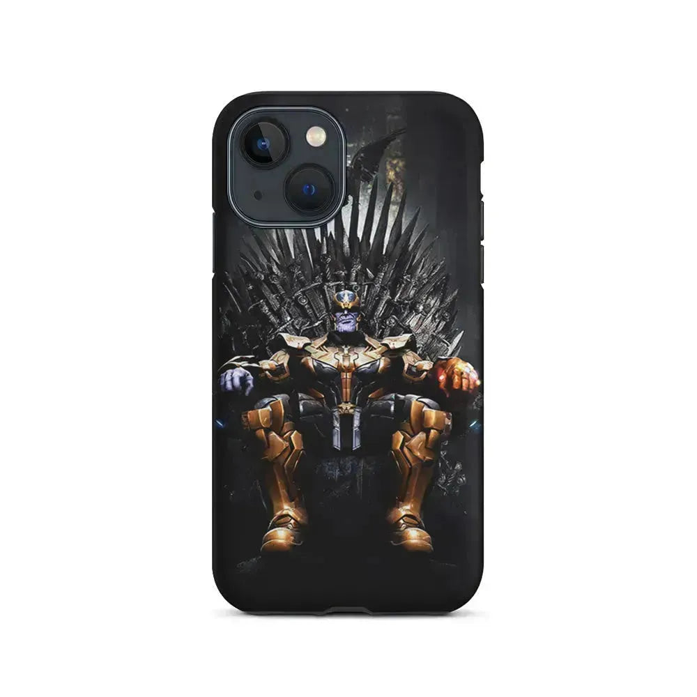 Thanos Sits On The Iron Throne iPhone 13 Mini Case-2 in 1 Tough Case-Xtracase