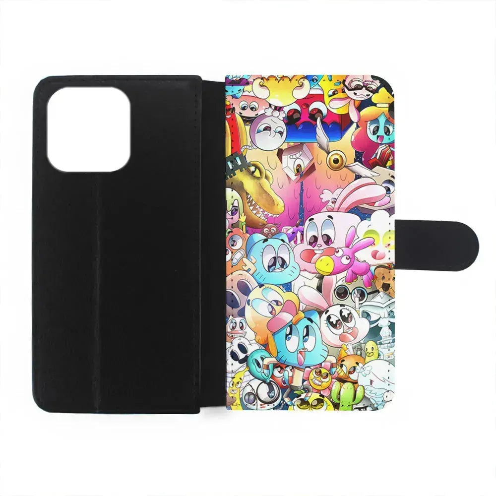 The Amazing World Of Gumball iPhone 15 Pro Max Case-Flip Wallet Case-Xtracase