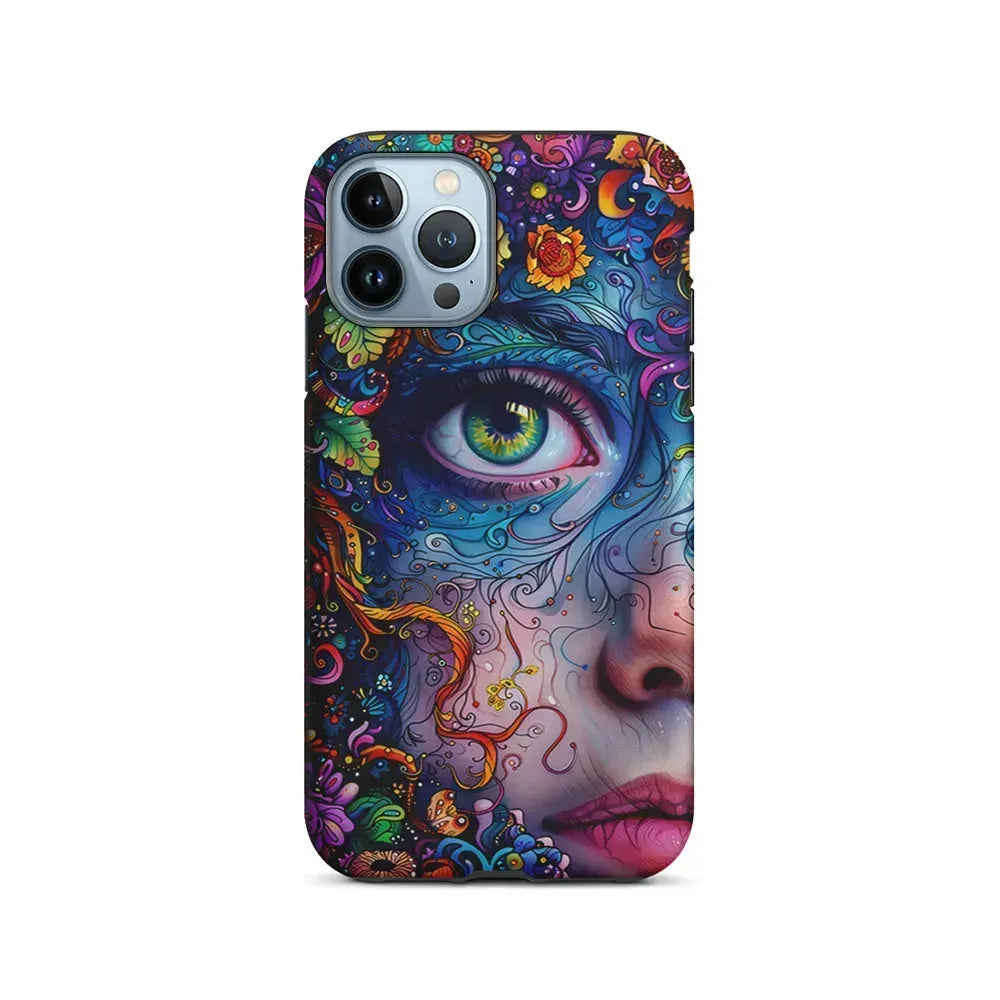 The Flower Fairy Girl Face iPhone 15 Pro Max Case-2 in 1 Tough Case-Xtracase