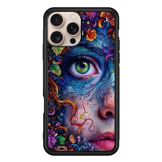 The Flower Fairy Girl Face iPhone 16 Pro Max Case - iPhone 16 Pro Max