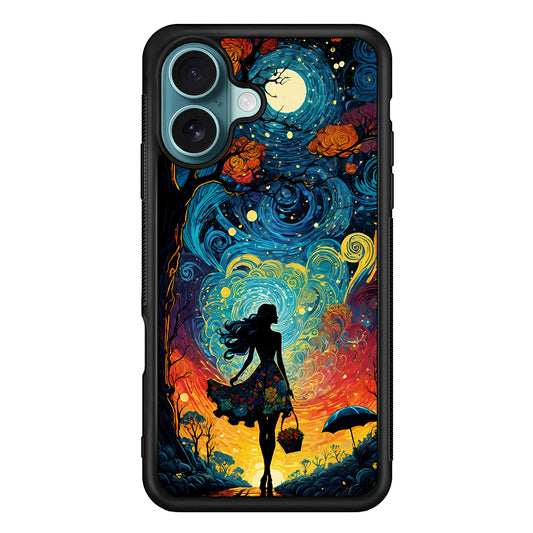 The Girl with The Moon iPhone 16 Case - Xtracase