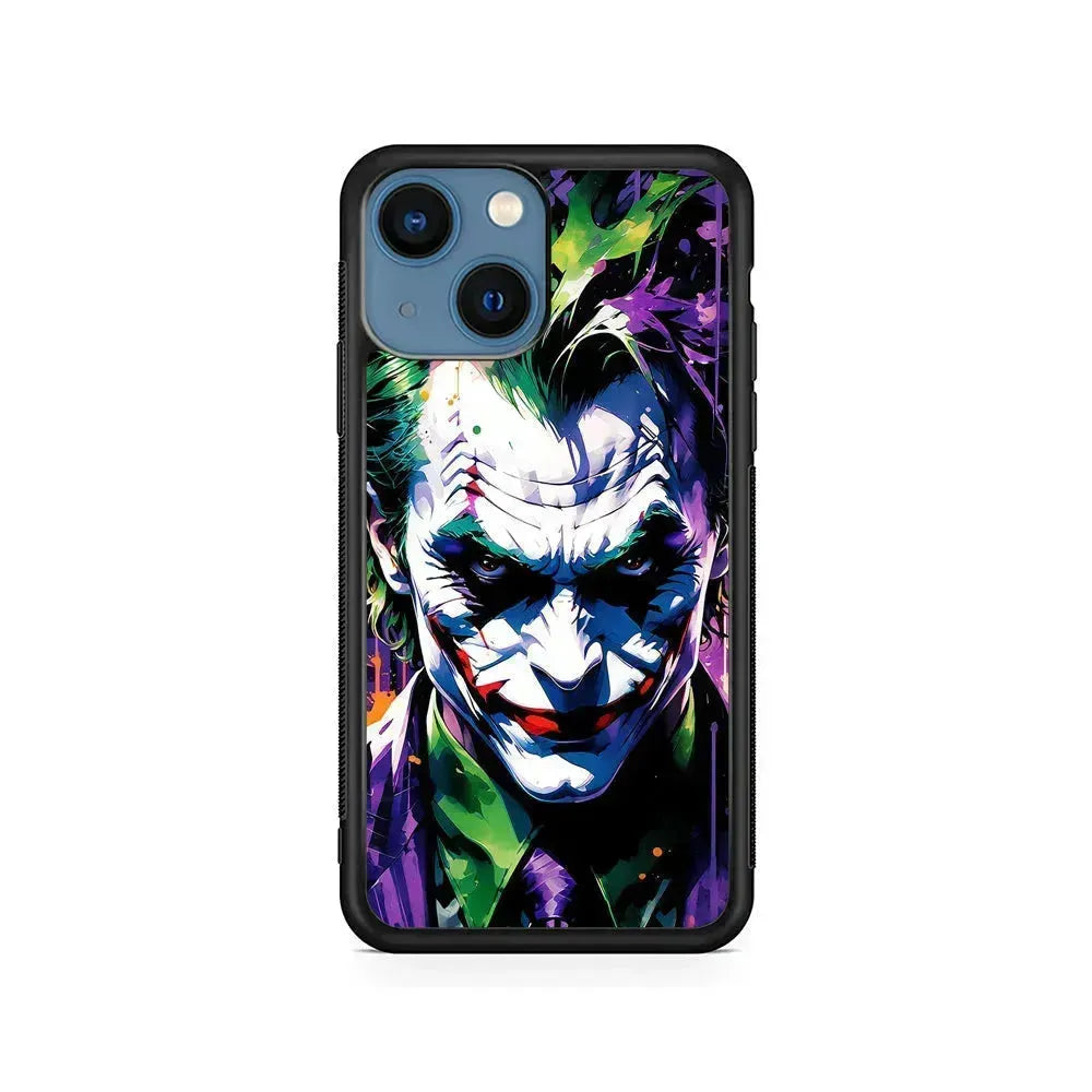 The Joker Comes Back iPhone 13 Mini Case-Rubber / Black (2D Case)-Xtracase