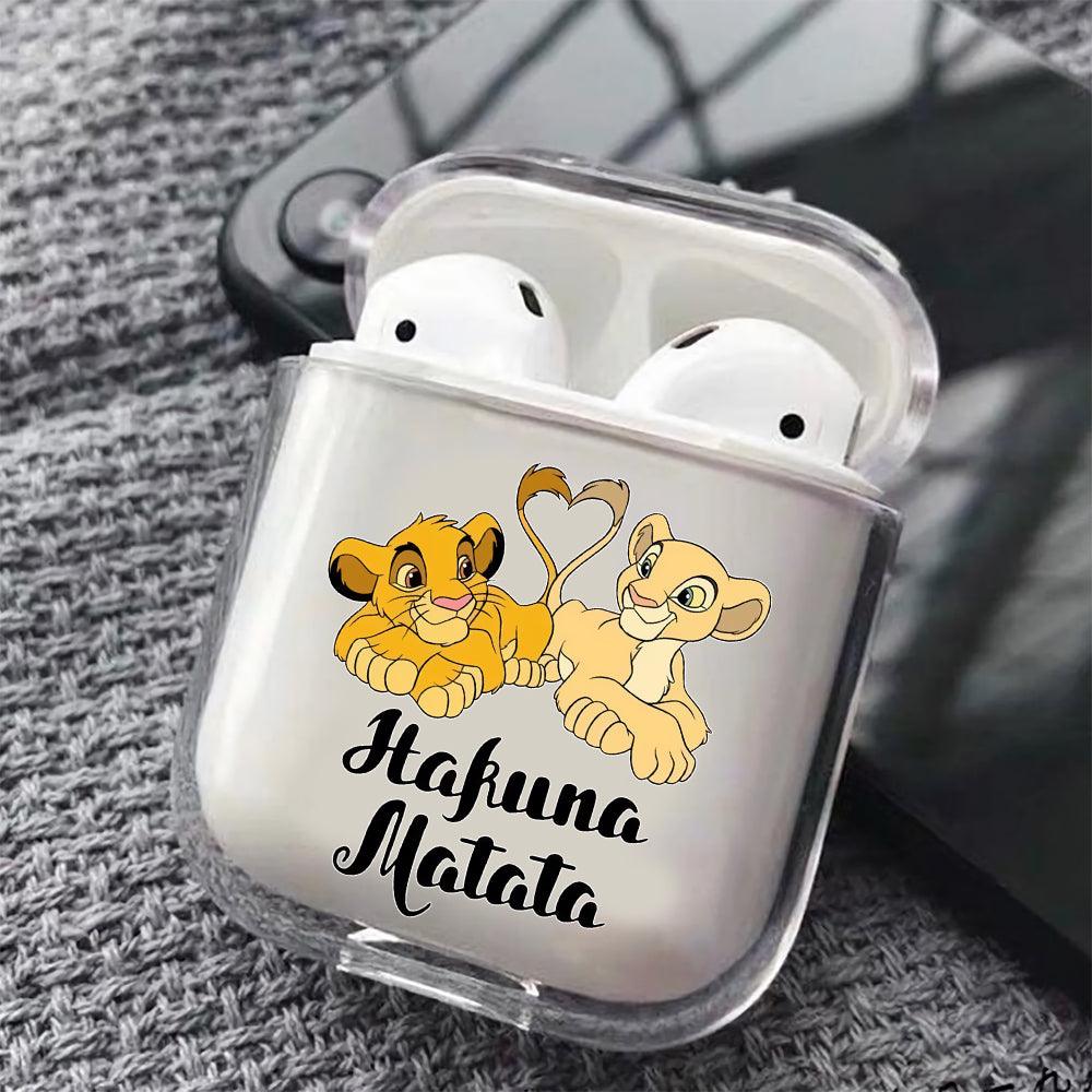 The Lion King Hakuna Matata Protective Clear Case Cover For Apple Airpods-Xtracase