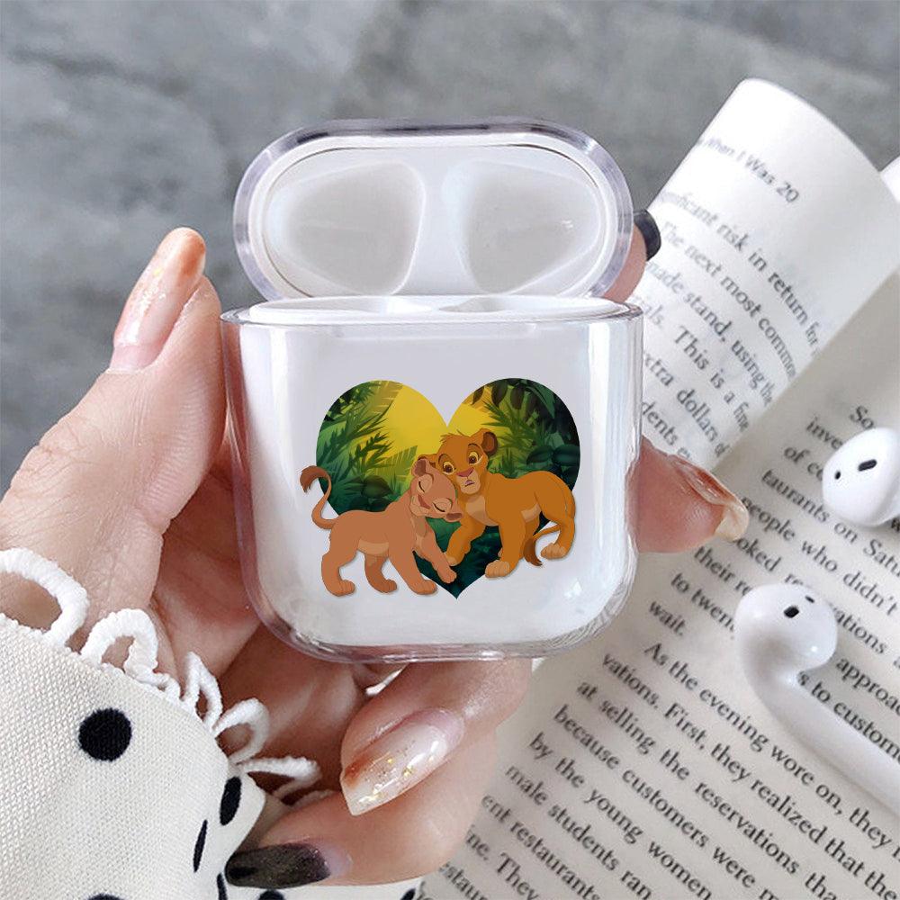 The Lion King Love Protective Clear Case Cover For Apple Airpods-Xtracase
