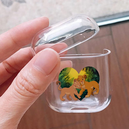 The Lion King Love Protective Clear Case Cover For Apple Airpods-Xtracase