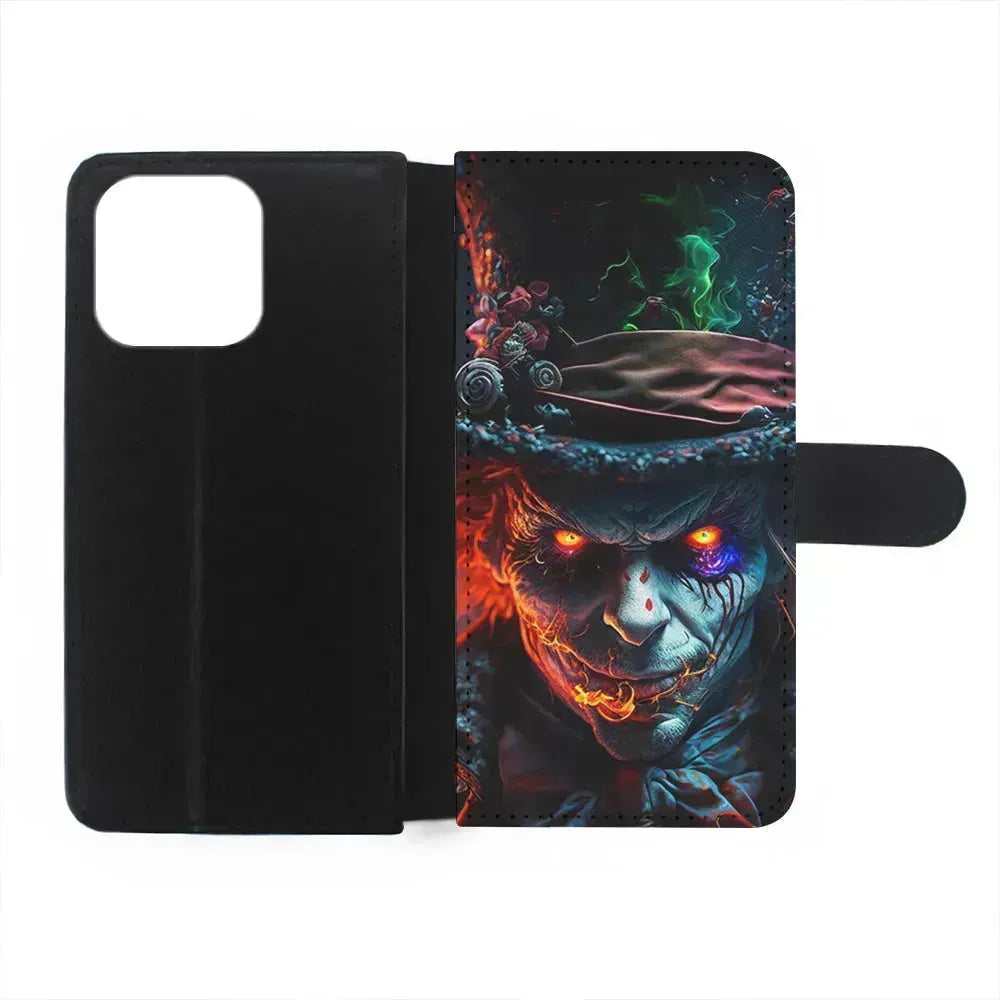 The Mad Hatter Alice in Wonderland iPhone 13 Mini Case-Flip Wallet Case-Xtracase
