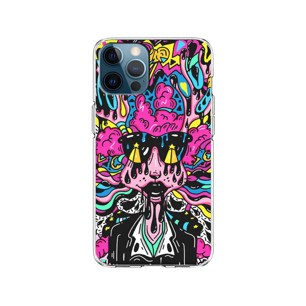 The Melted Lady Graffiti iPhone 13 Pro Case-Clear Soft Case-Xtracase