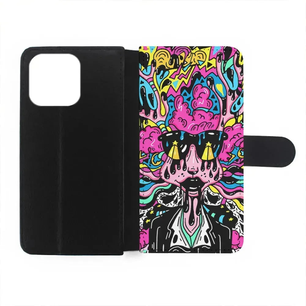 The Melted Lady Graffiti iPhone 15 Pro Max Case-Flip Wallet Case-Xtracase