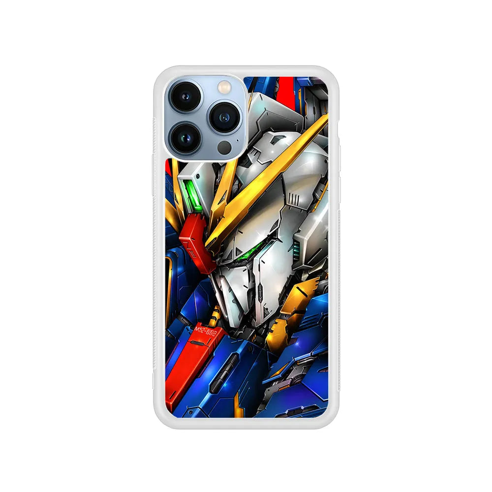 Gundam The Outside World iPhone 13 Pro Case-Rubber / White (2D Case)-Xtracase