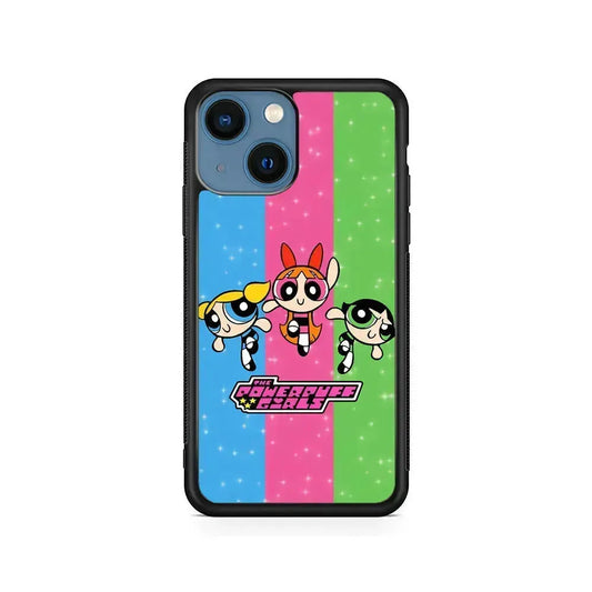 The Powerpuff Girls Character iPhone 13 Mini Case-Rubber / Black (2D Case)-Xtracase
