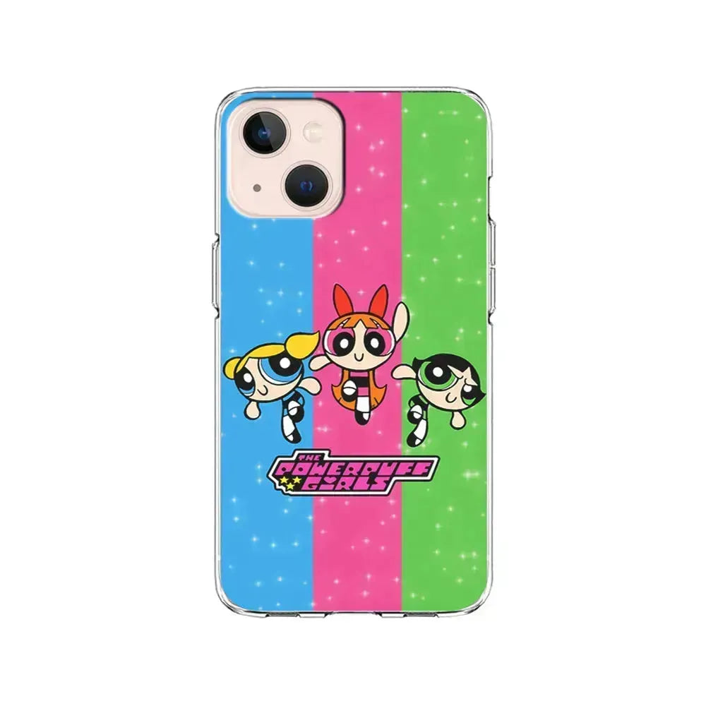 The Powerpuff Girls Character iPhone 13 Mini Case-Clear Soft Case-Xtracase