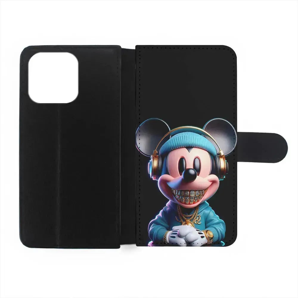 The Rich Mickey Mouse iPhone 15 Pro Max Case-Flip Wallet Case-Xtracase