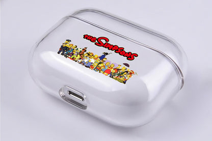 The Simpsons All Character Protective Clear Case Cover For Apple Airpod Pro 3-Xtracase