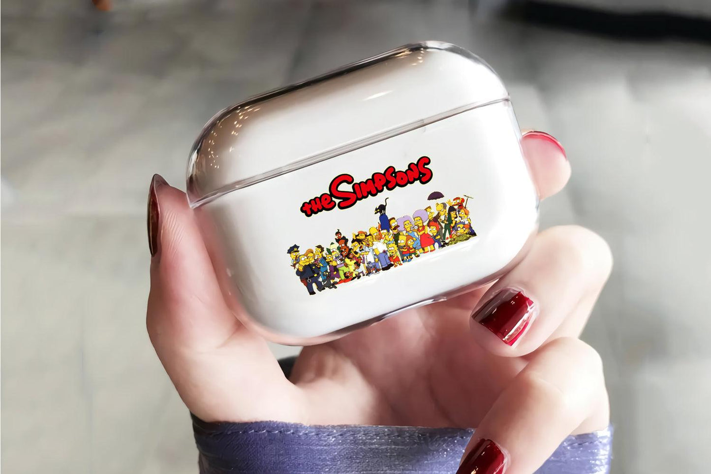 The Simpsons All Character Apple Airpod Pro 2 Clear Case-Xtracase