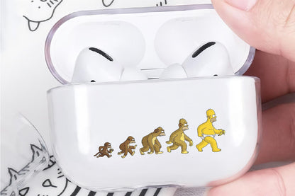 The Simpsons Homersapien Apple Airpod Pro 2 Clear Case-Xtracase
