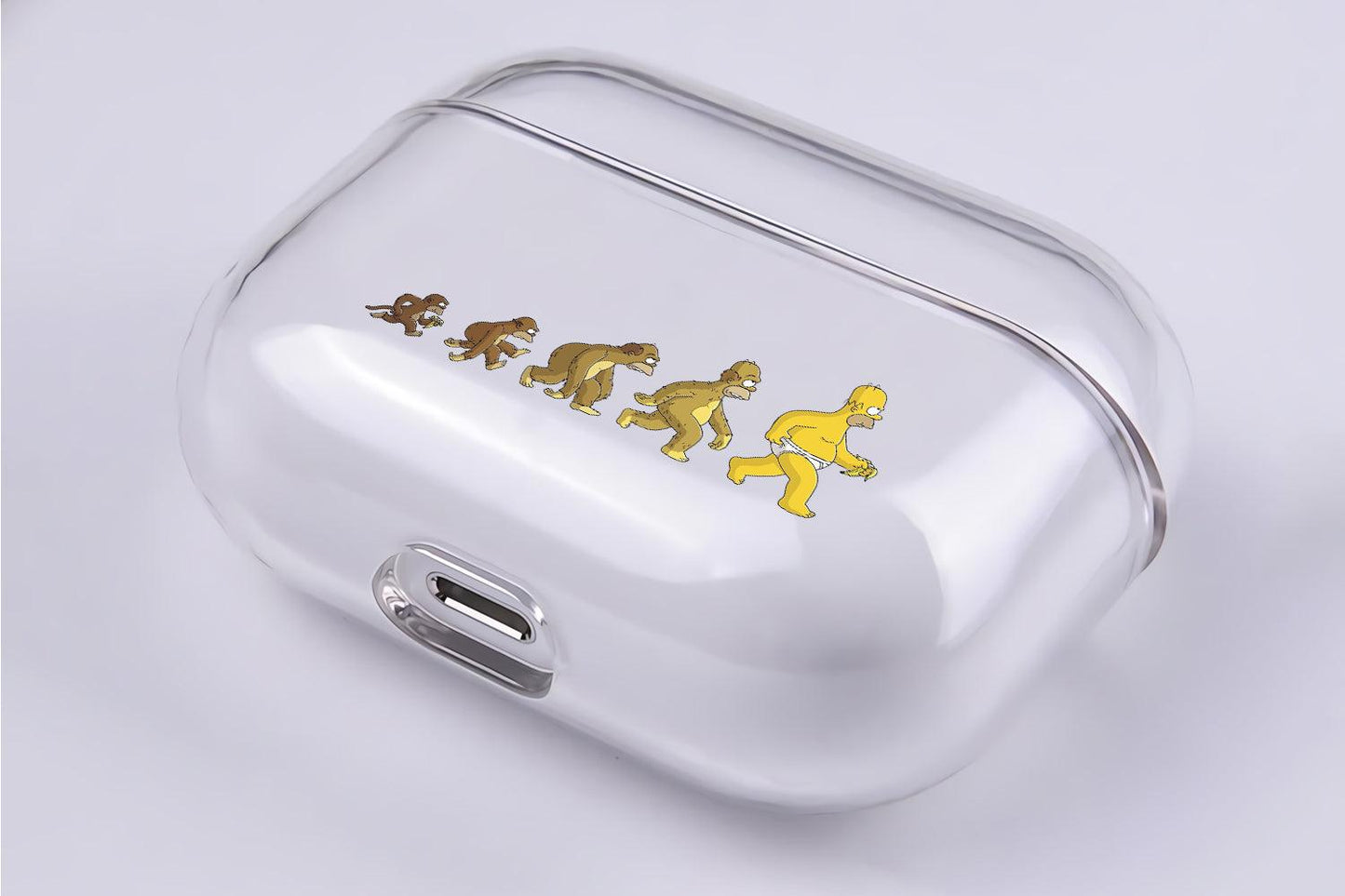 The Simpsons Homersapien Apple Airpod Pro 2 Clear Case-Xtracase
