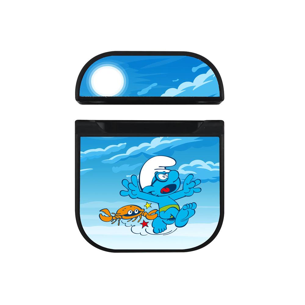 The Smurfs Grabbed and Ran Hard Plastic Case Cover For Apple Airpods-Xtracase