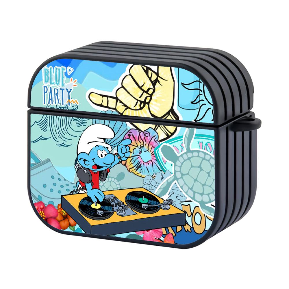The Smurfs In the Ocean Make a Blue Party Apple Airpods 4 Case-Xtracase