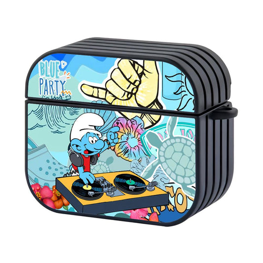The Smurfs In the Ocean Make a Blue Party Apple Airpods 4 Case-Xtracase