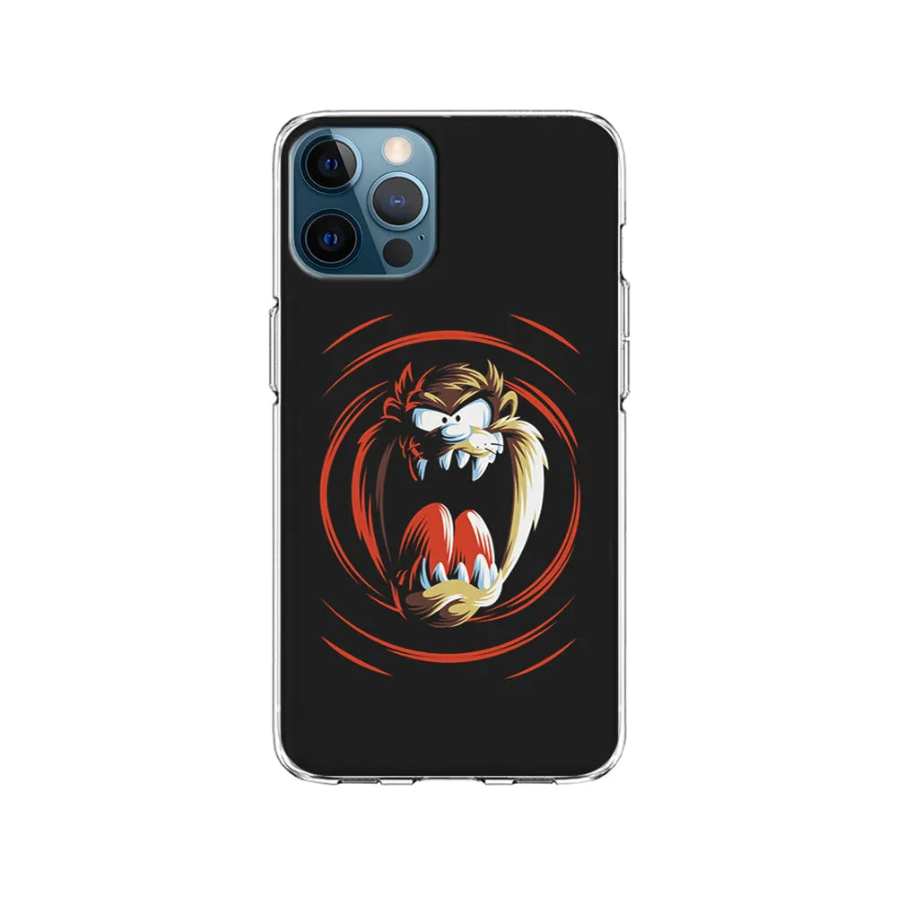 The Tasmanian Devil Face iPhone 13 Pro Case-Clear Soft Case-Xtracase