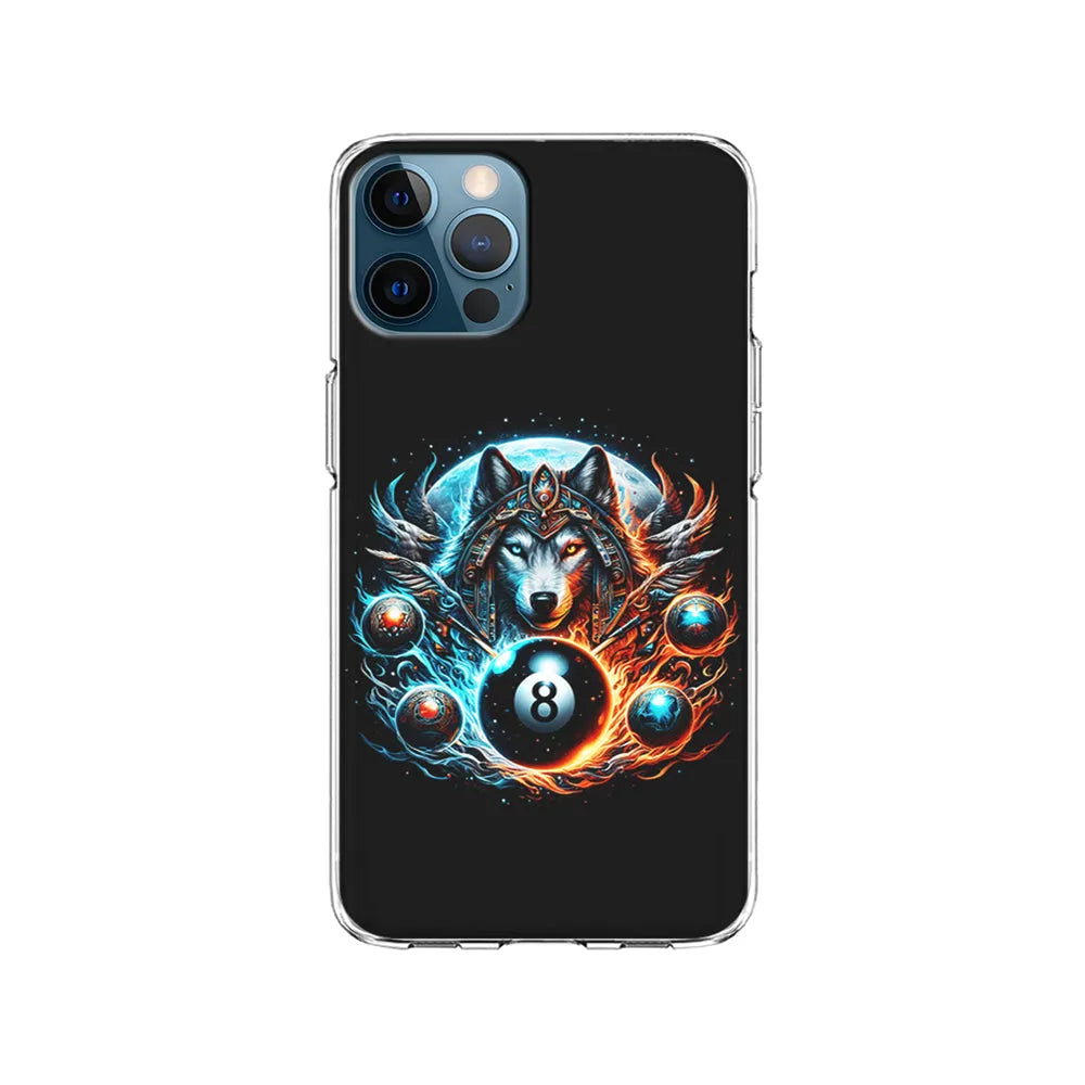 The Wolf Ball Number 8 iPhone 13 Pro Case-Clear Soft Case-Xtracase