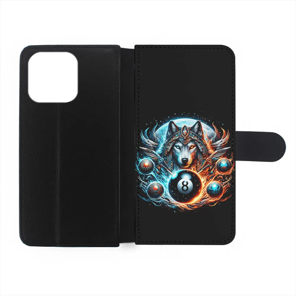 The Wolf Ball Number 8 iPhone 13 Pro Case-Flip Wallet Case-Xtracase