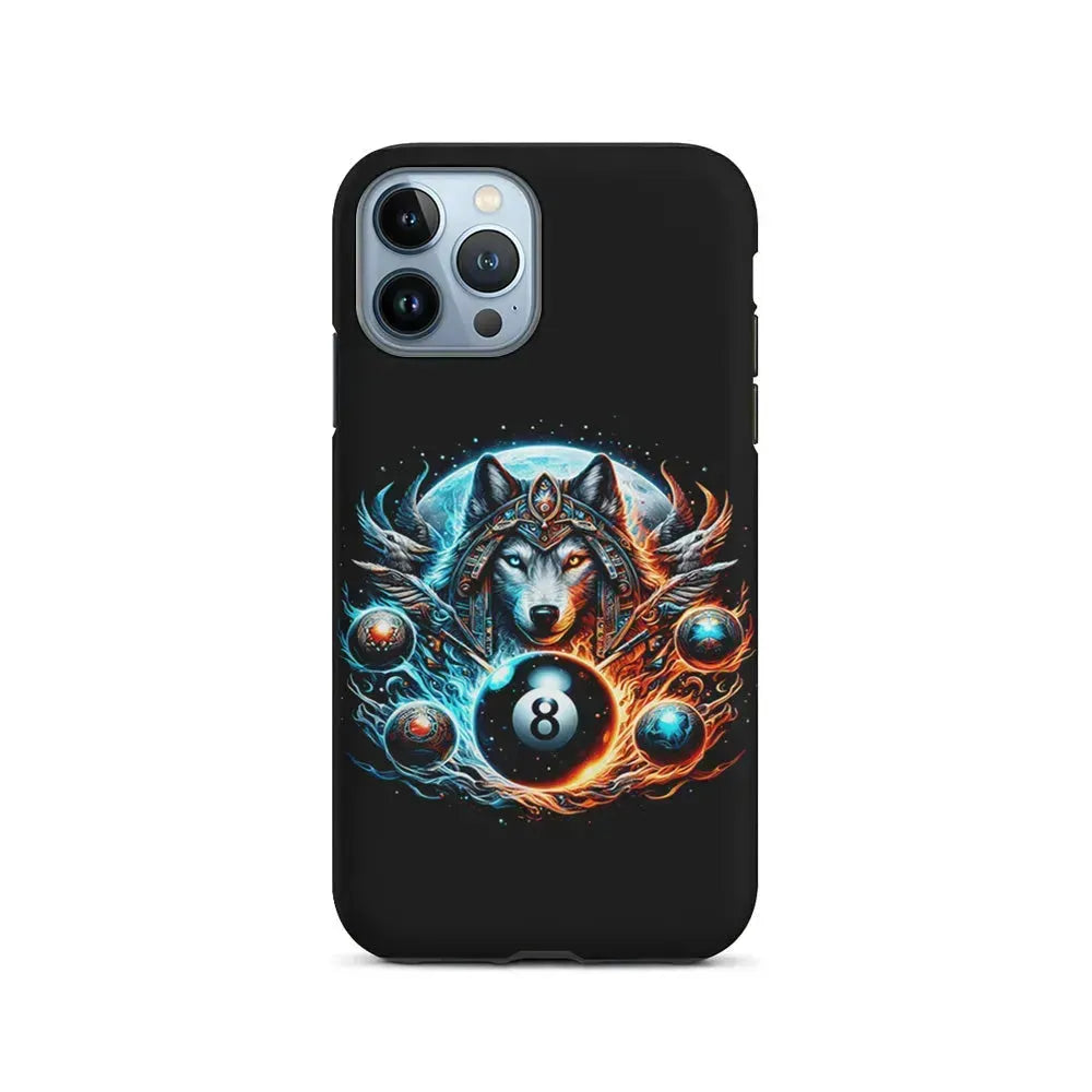 The Wolf Ball Number 8 iPhone 15 Pro Max Case-2 in 1 Tough Case-Xtracase