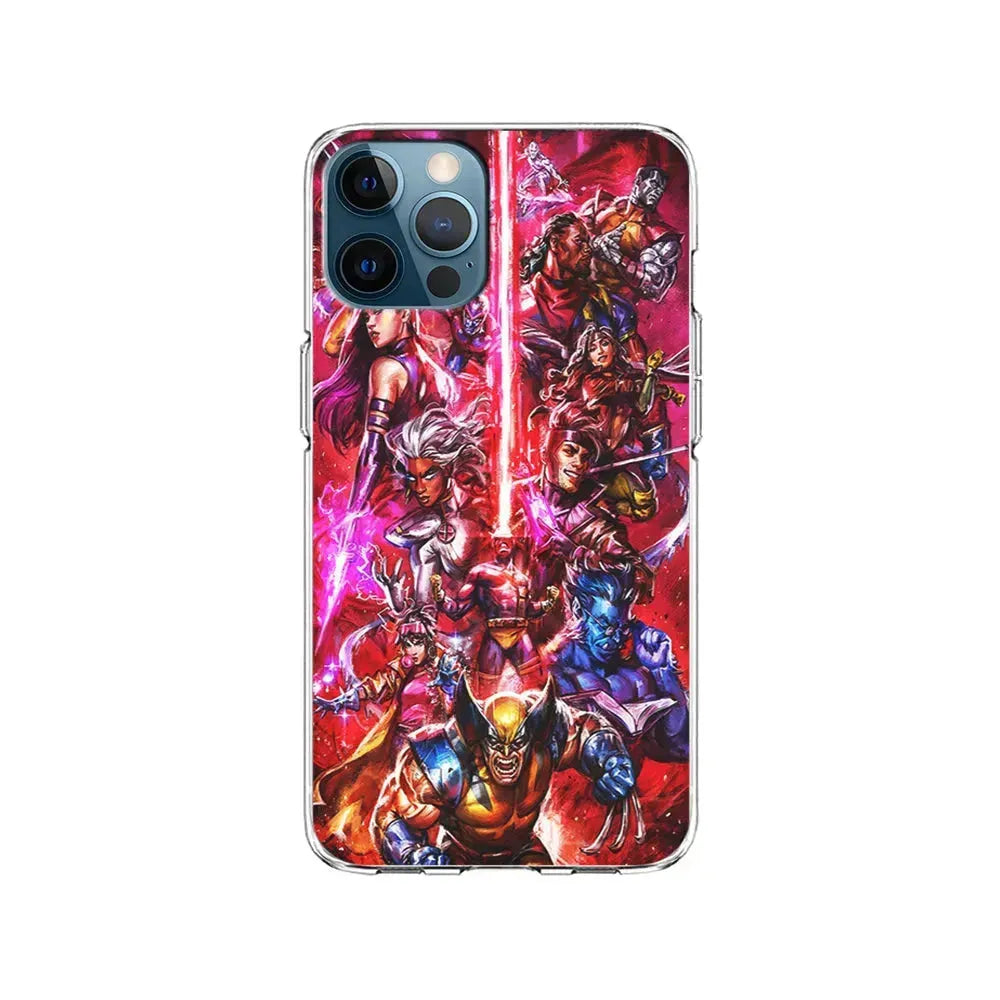 The X-Men vs Magneto Art iPhone 15 Pro Max Case-Clear Soft Case-Xtracase