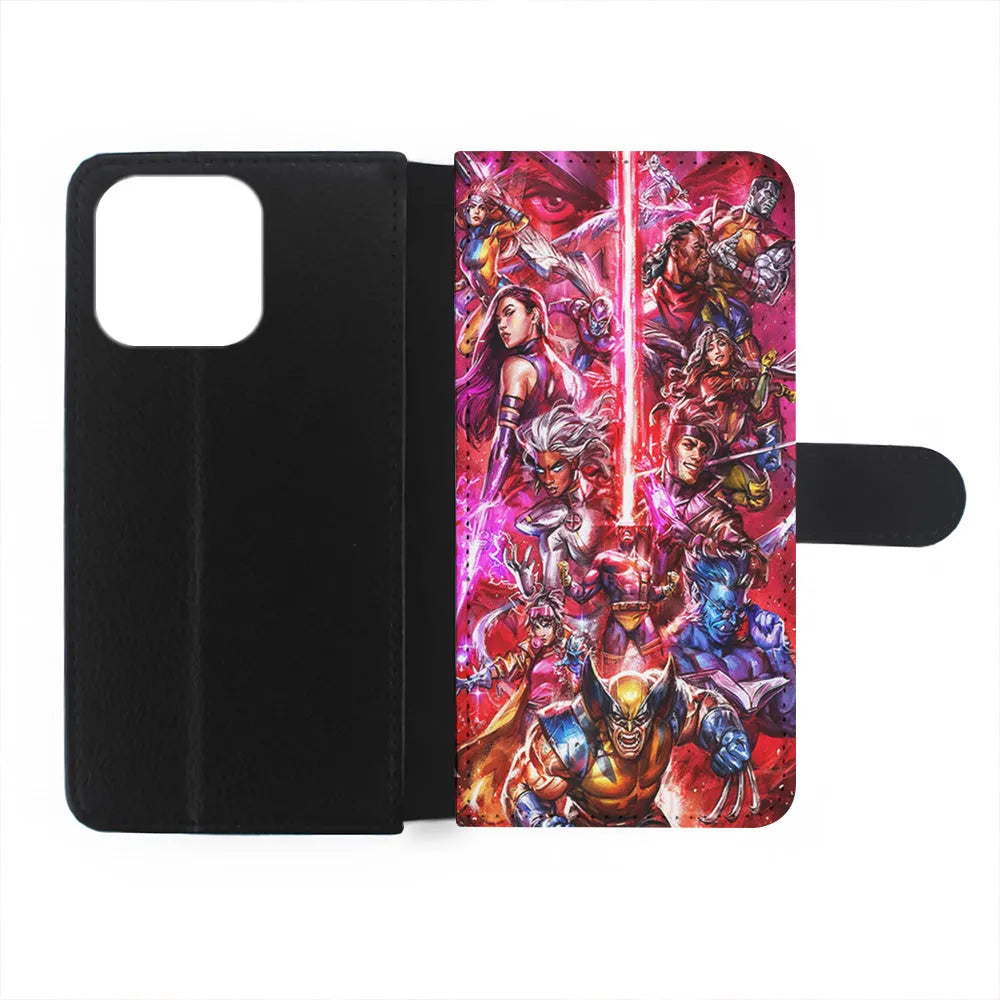 The X-Men vs Magneto Art iPhone 13 Pro Max Case-Flip Wallet Case-Xtracase