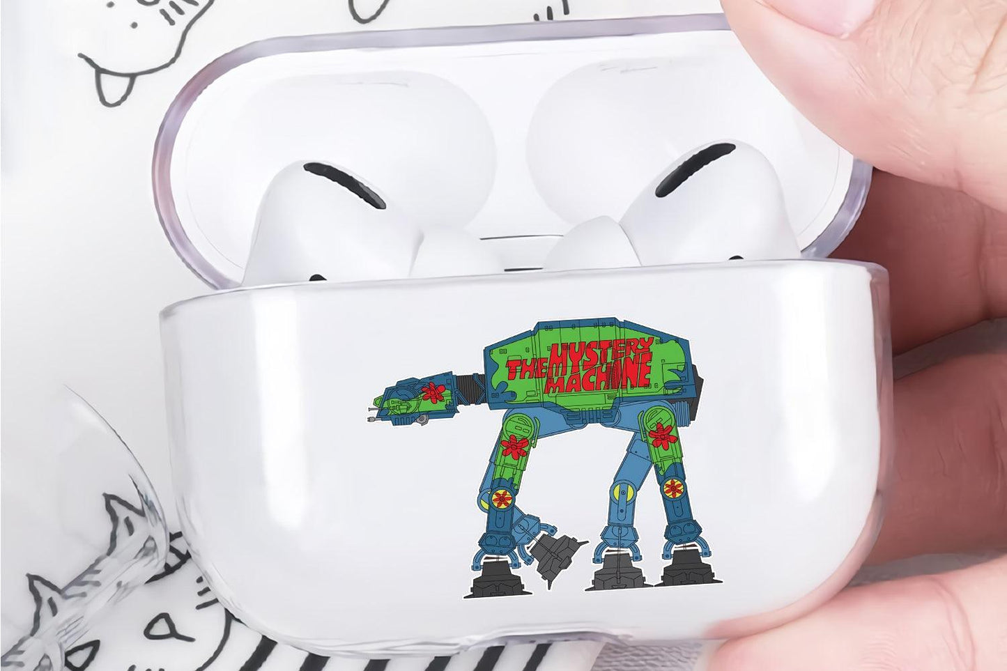 The Mystery Machine Protective Clear Case Cover For Apple Airpod Pro 2-Xtracase