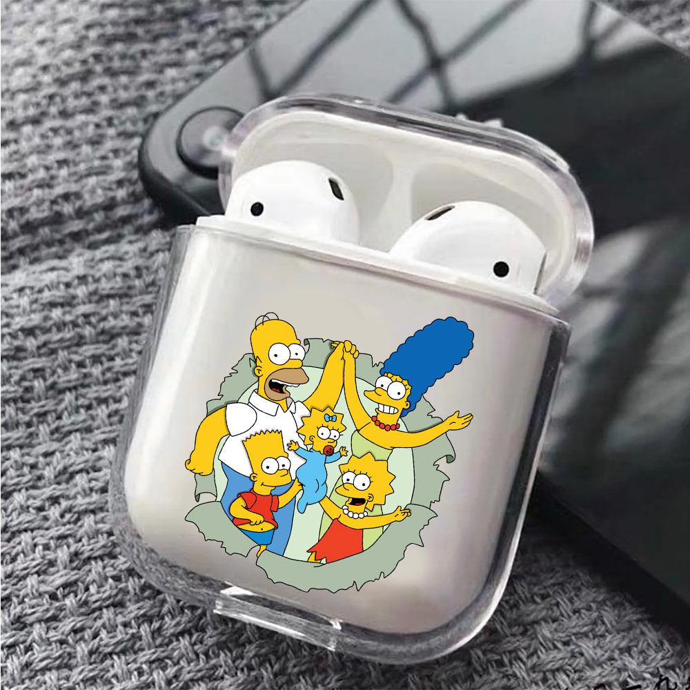 The simpson family harmony Protective Clear Case Cover For Apple Airpods-Xtracase