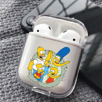 The simpson family harmony Protective Clear Case Cover For Apple Airpods-Xtracase