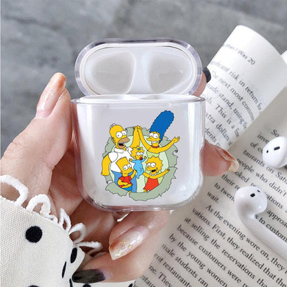 The simpson family harmony Protective Clear Case Cover For Apple Airpods-Xtracase
