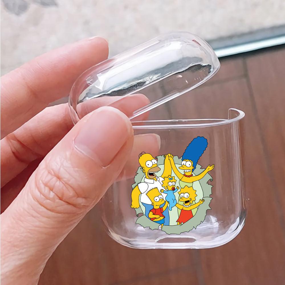 The simpson family harmony Protective Clear Case Cover For Apple Airpods-Xtracase