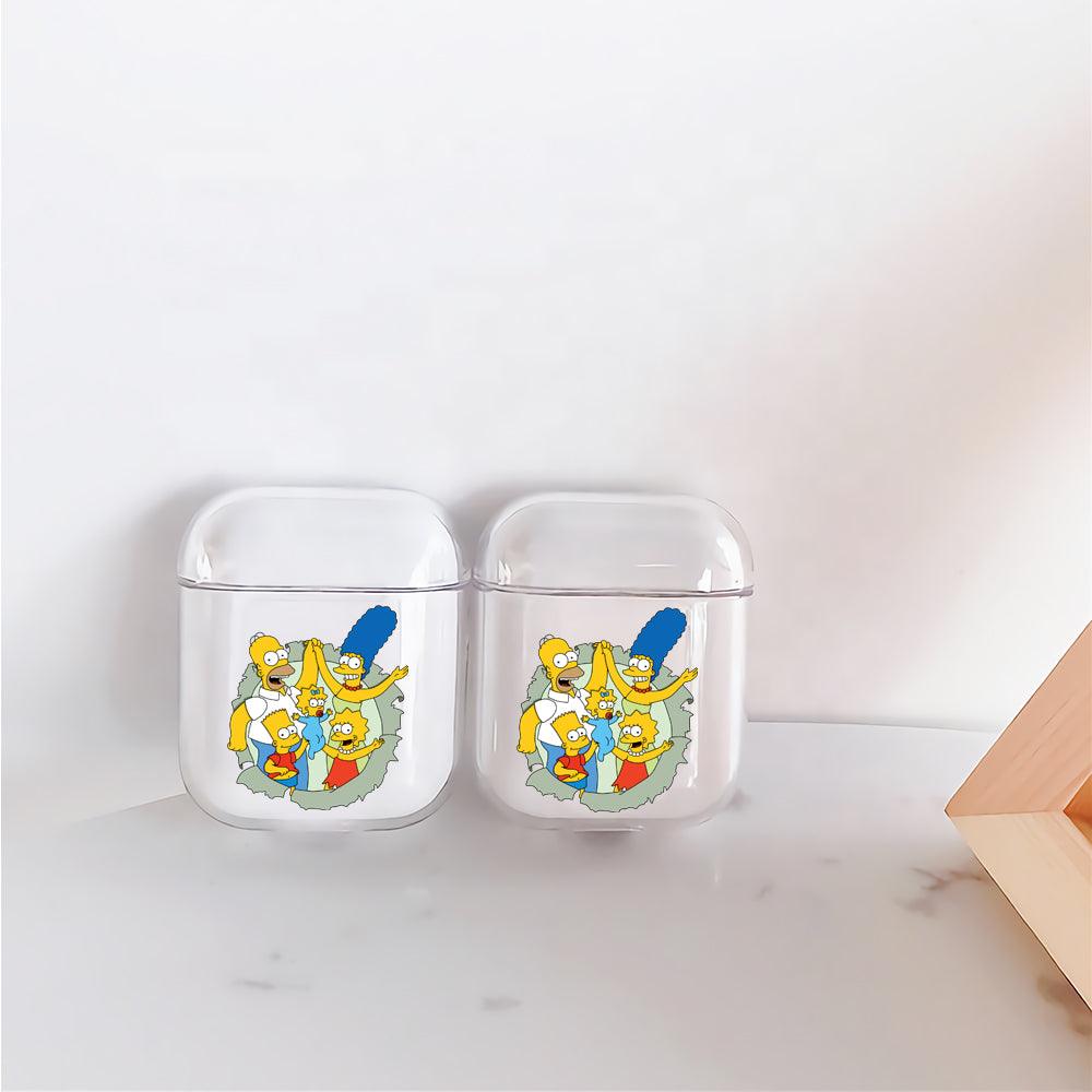 The simpson family harmony Protective Clear Case Cover For Apple Airpods-Xtracase