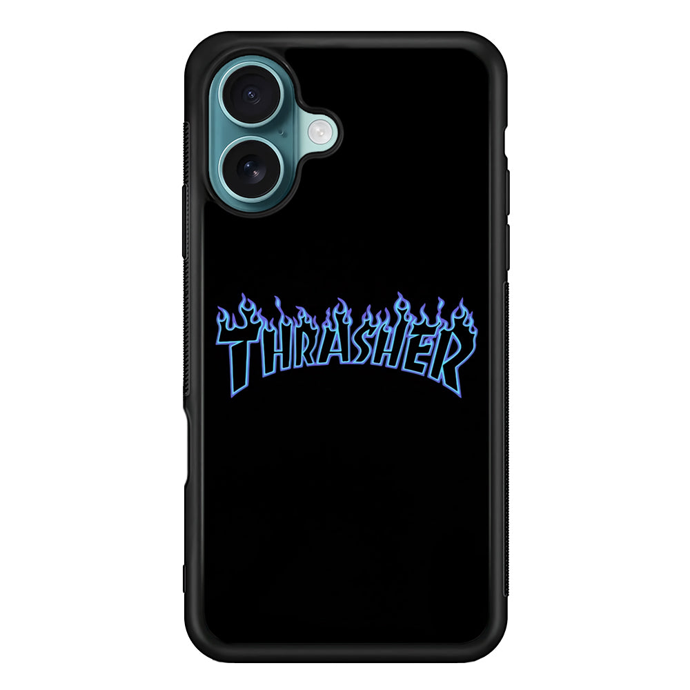 Thrasher Blue Flame iPhone 16 Case - Xtracase