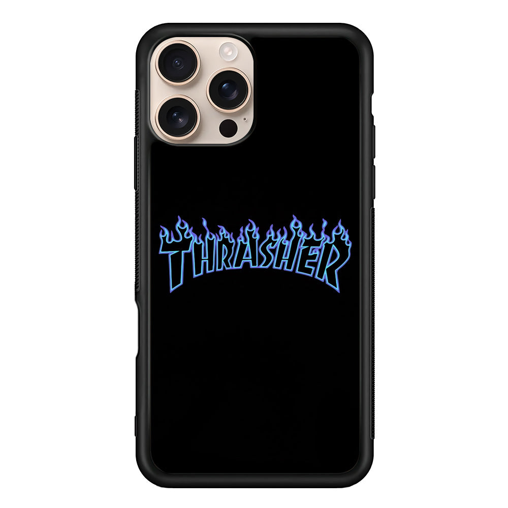 Thrasher Blue Flame iPhone 16 Pro Max Case - Xtracase