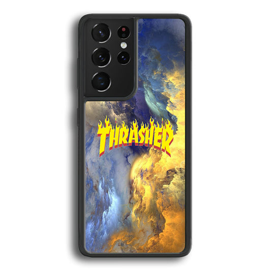 Thrasher Golden Smoke Samsung Galaxy S21 Ultra Case-Xtracase
