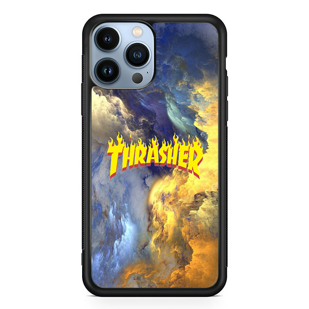 Thrasher Golden Smoke iPhone 15 Pro Case-Xtracase