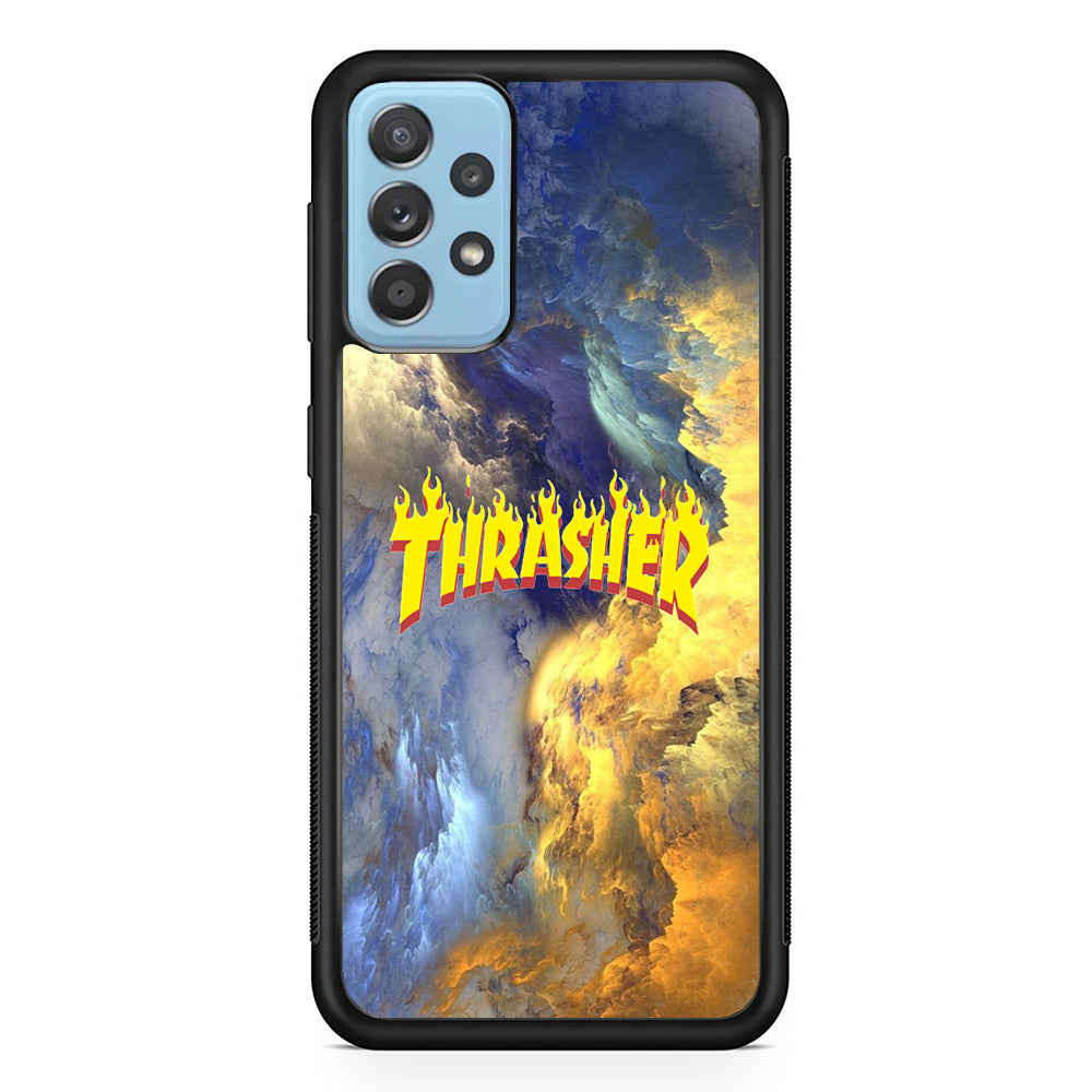 Thrasher Golden Smoke Samsung Galaxy A72 Case-Xtracase