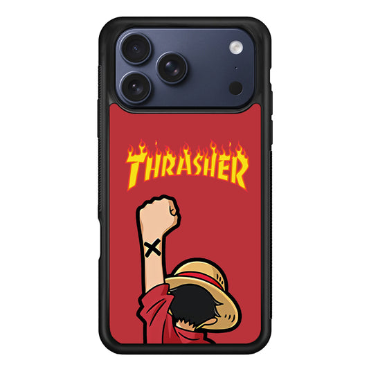 Thrasher Maroon Luffy iPhone 17 Pro Case - Xtracase