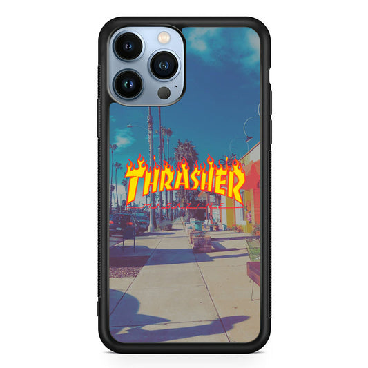 Thrasher Passed Road iPhone 14 Pro Case-Xtracase